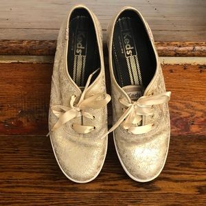 Keds x Kate Spade - Gold Leather Size 8